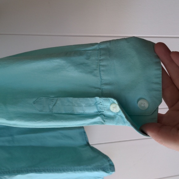 Metaphor teal blue button down shirt size small - Picture 3 of 10